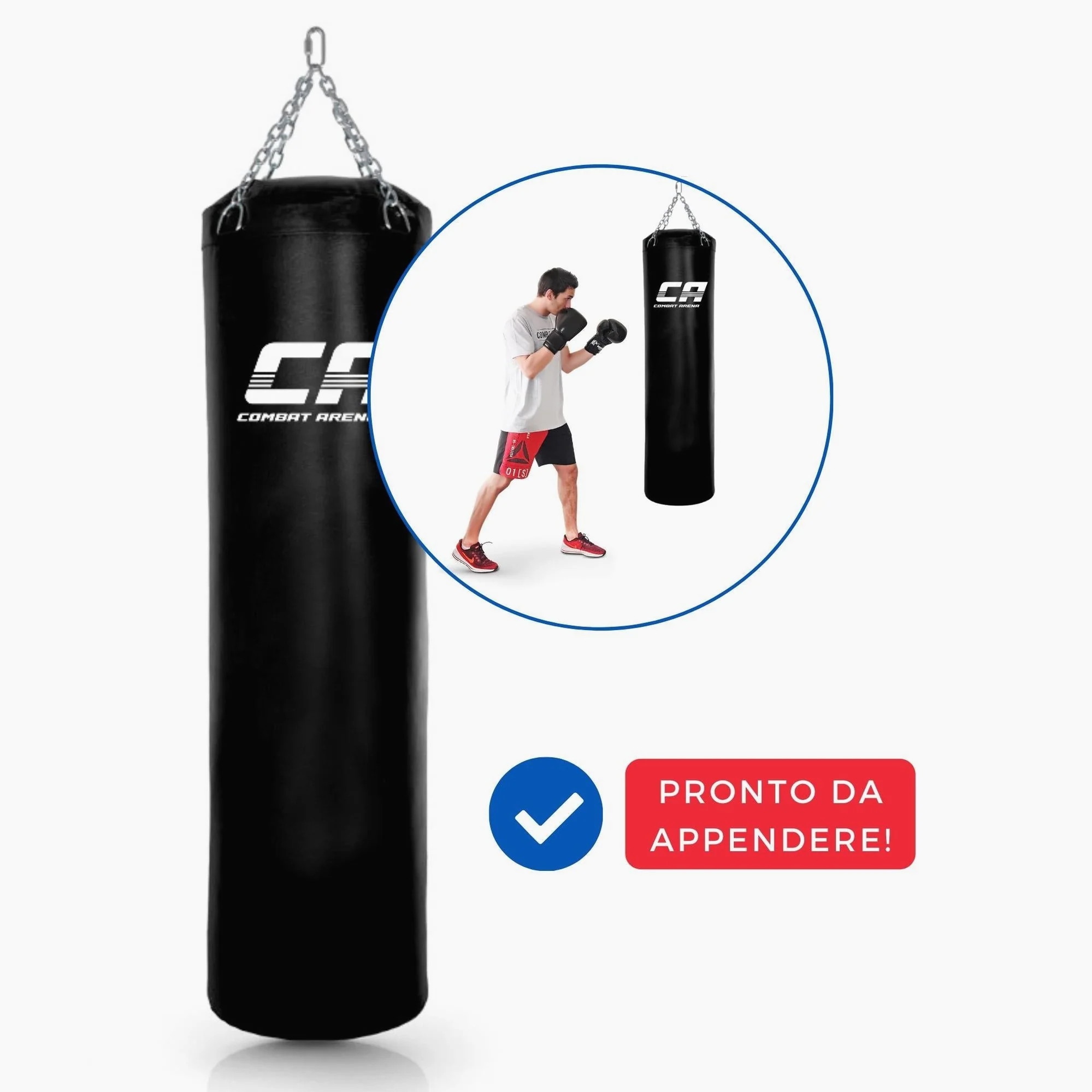 Heavy bag Combat Arena Training PRO 30 Kg Black - Image 6