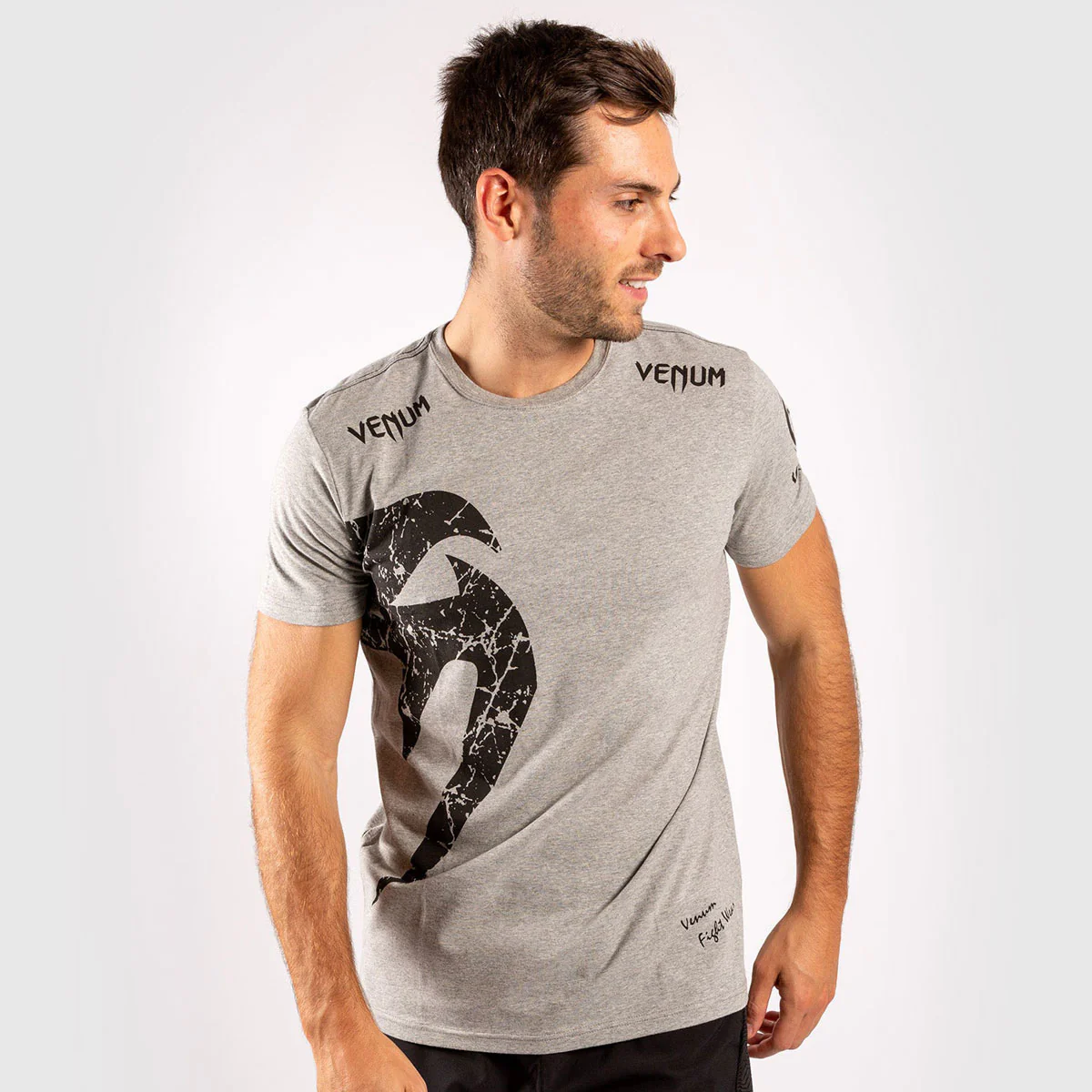 T-shirt in Cotton Venum Giant Gray-Black - Image 4
